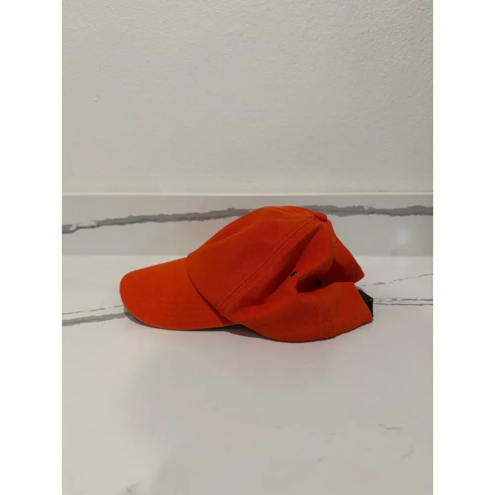 Blank Baseball Cap Hat Orange Neon Solid One Size Adjustable Strapback Dad Men